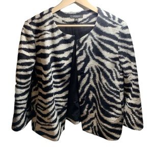 ANN TAYLOR | Zebra Wool Blend Jacket